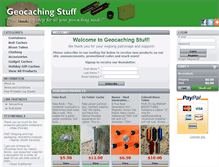 Tablet Screenshot of geocachingstuff.com